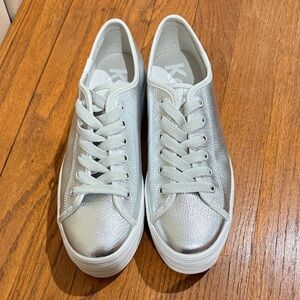 Silver Keds Platform Sneakers NWOT